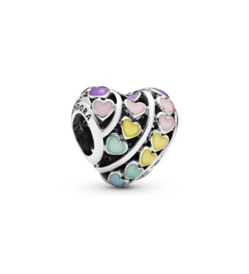 CHARM PANDORA CORAZONES MULTICOLOR. 797019ENMX.
