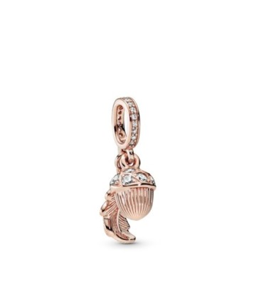 CHARM PANDORA COLGANTE ROSE BELLOTA Y HOJA. 788248CZ.