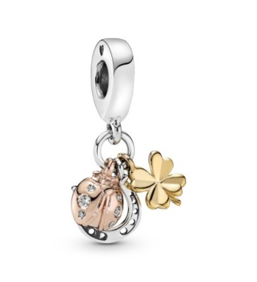 CHARM PANDORA COLGANTE ROSE HERRADURA, TRÉBOL Y MARIPOSA. 798717C01.