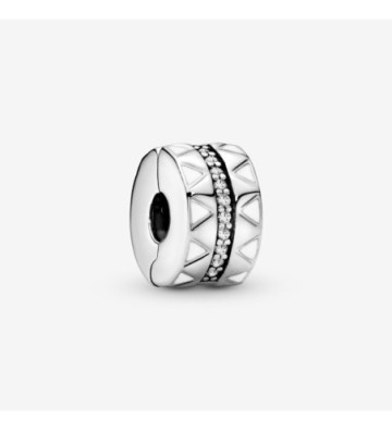 CLIP PANDORA LINEAS BRILLANTES. 798067CZ.