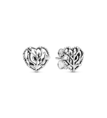 PENDIENTES PANDORA CORAZONES FLORECIENTES. 297085
