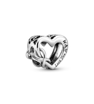 CHARM PANDORA CORAZON INFINITO TE QUIERO MAMÁ. 798825C00