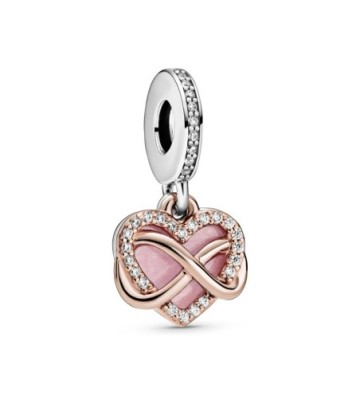 CHARM COLGANTE PANDORA ROSÉ CORAZÓN INFINITO BRILLANTE. 788878C01