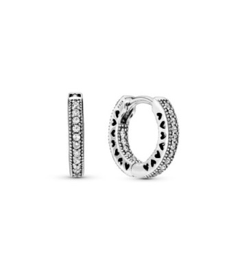 PENDINTES PANDORA AROS CORAZONES DE PANDORA PEQUEÑOS. 296317CZ