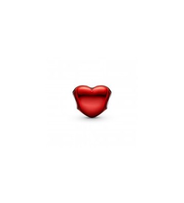 CHARM PANDORA CORAZÓN ROJO METÁLICO. 799291C02.