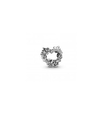 CHARM PANDORA CORAZÓN ABIERTO Y FLORES ROSAS. 799281C01.