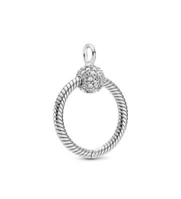 COLGANTE PANDORA O PENDANT PEQUEÑO PLATA EN PAVÉS. 399097C01.