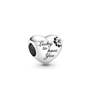 CHARM PANDORA CORAZÓN CON TRÉBOL. 799364C00.