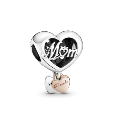 CHARM PANDORA CORAZÓN GRACIAS MAMÁ. 789372C00.