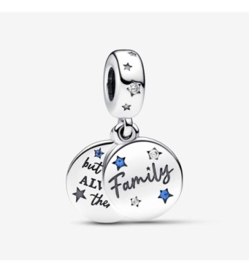 CHARM PANDORA COLGANTE DOBLE AMOR DE FAMILIA. 792987C01.