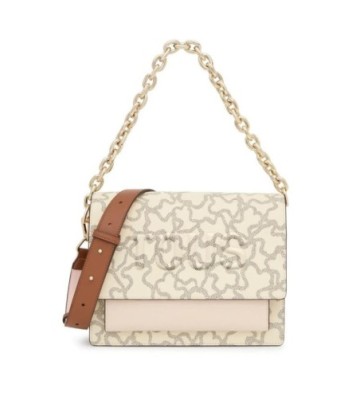 BANDOLERA TOUS MEDIANA AUDREE CHAIN BEIGE KAOS ICON. 2001799504