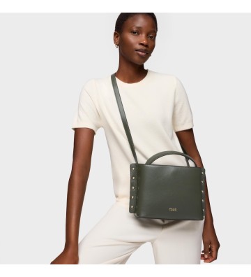 Bandolera Mediana Caqui TOUS Jewelry Studs – Bolso Mujer