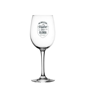 Copa Vino Mr.Wonderful "NO MOLESTEN. PADRE EN LA GLORIA"