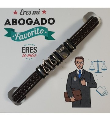 PULSERA CABALLERO ERES LO MAS ABOGADO