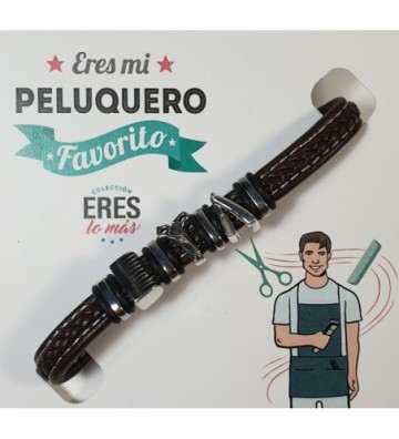 PULSERA CABALLERO ERES LO MAS PELUQUERO