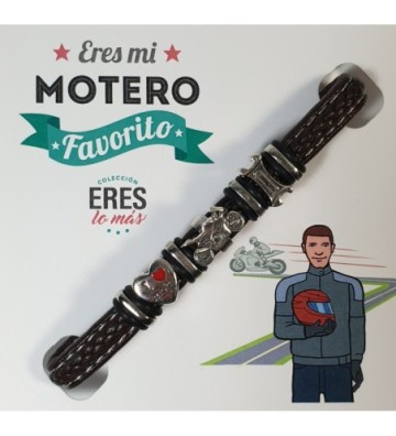 PULSERA CABALLERO ERES LO MAS MOTERO