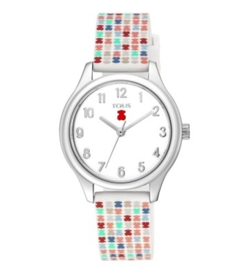 RELOJ TOUS TARTAN KIDS DE ACERO CON CORREA DE SILICONA MULTICOLOR. 900350245