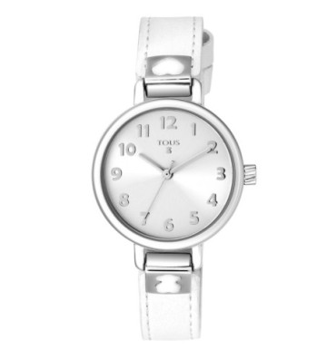 RELOJ TOUS DREAM DE ACERO CON CORREA DE PIEL BLANCA. 900350195